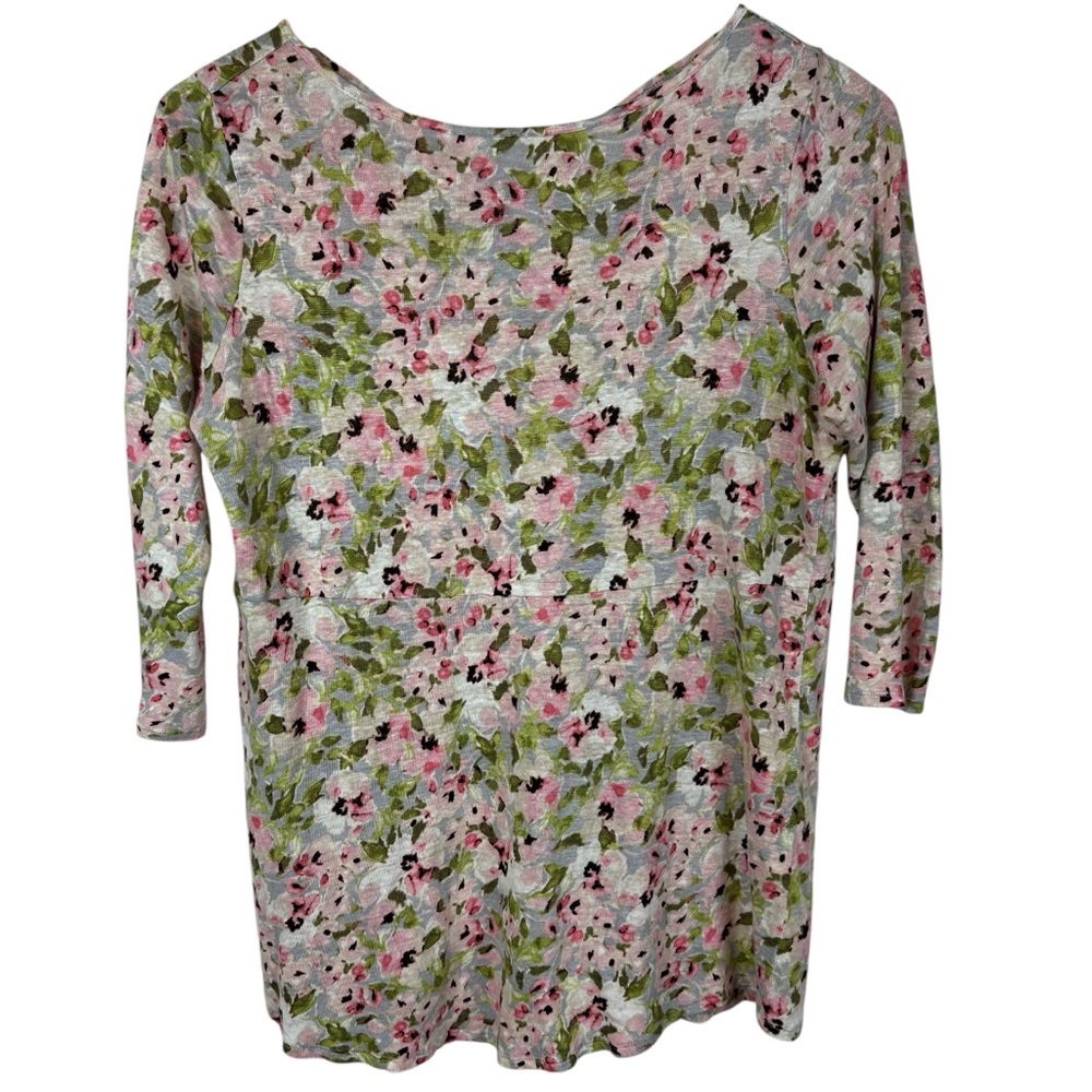 J. Jill Love Linen Floral Print Top